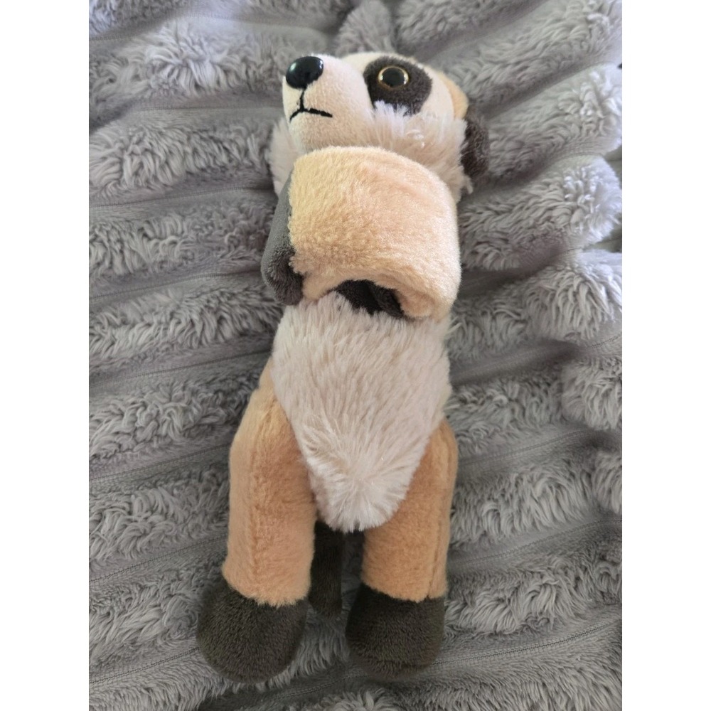 WILD REPUBLIC Meerkat Snap Bracelet Plush Animal Stuffed Toy EUC!